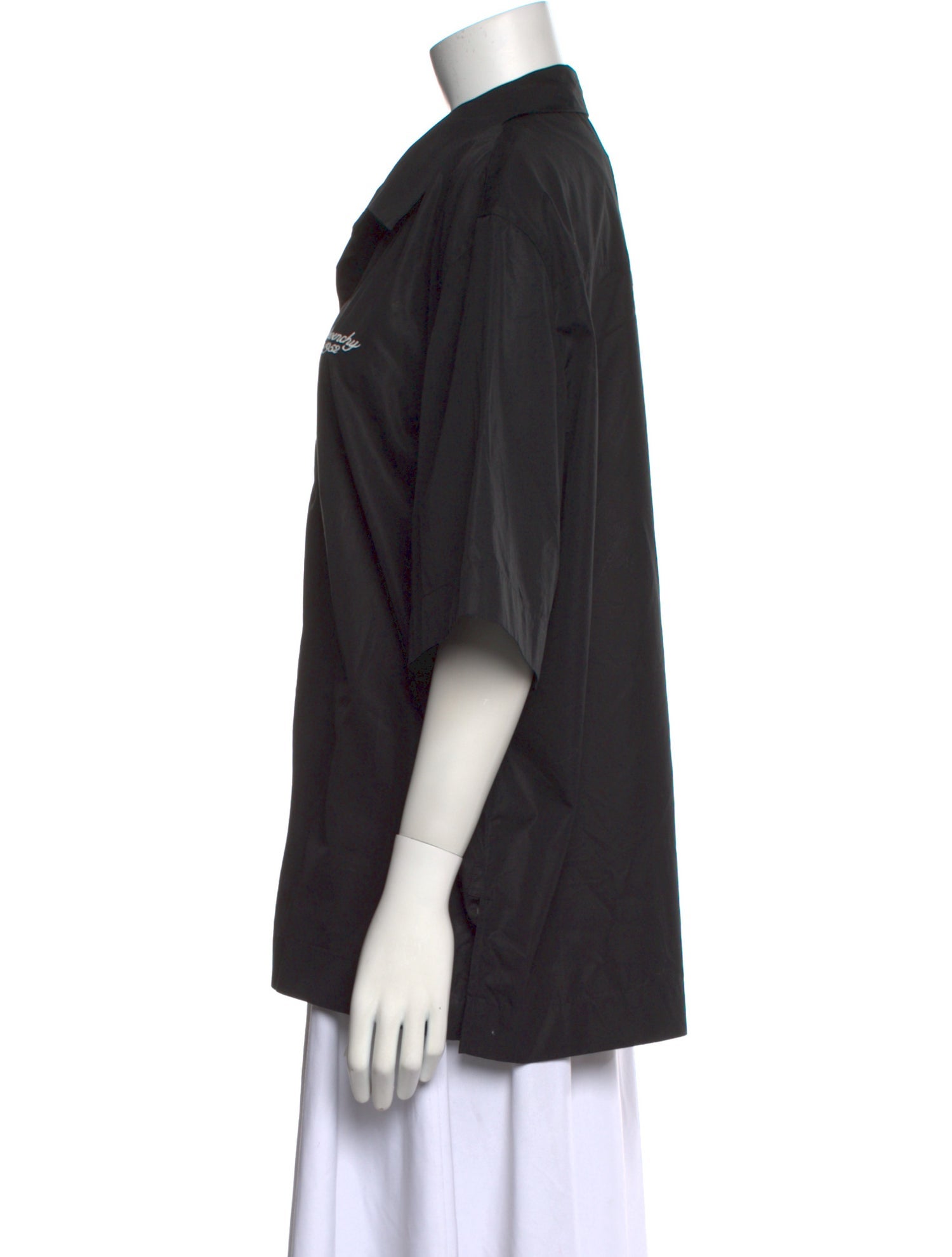 Givenchy Short Sleeve Button-Up Top