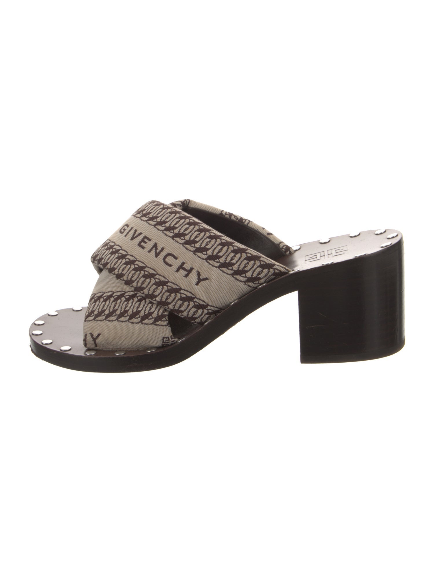 Givenchy Canvas Printed Slides