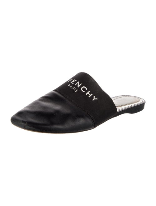 Givenchy Leather Graphic Print Mules