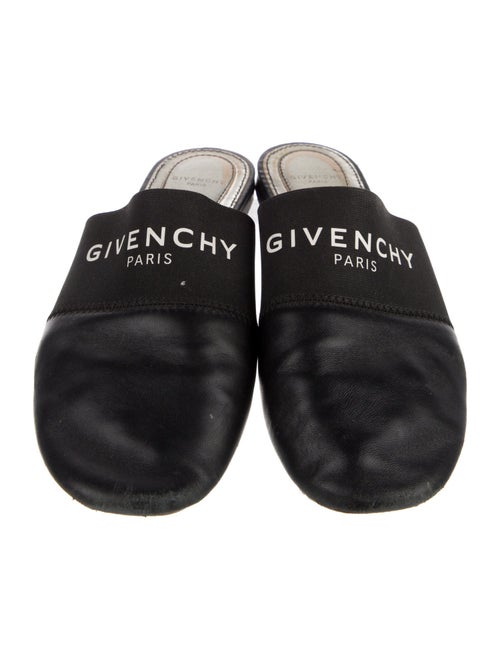 Givenchy Leather Graphic Print Mules