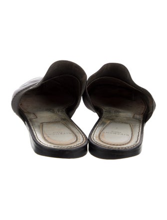 Givenchy Leather Graphic Print Mules