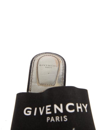 Givenchy Leather Graphic Print Mules