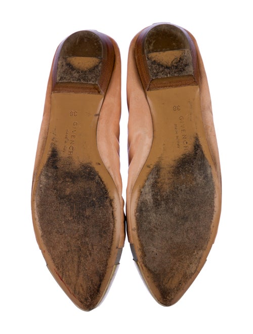 Givenchy Leather Animal Print Ballet Flats
