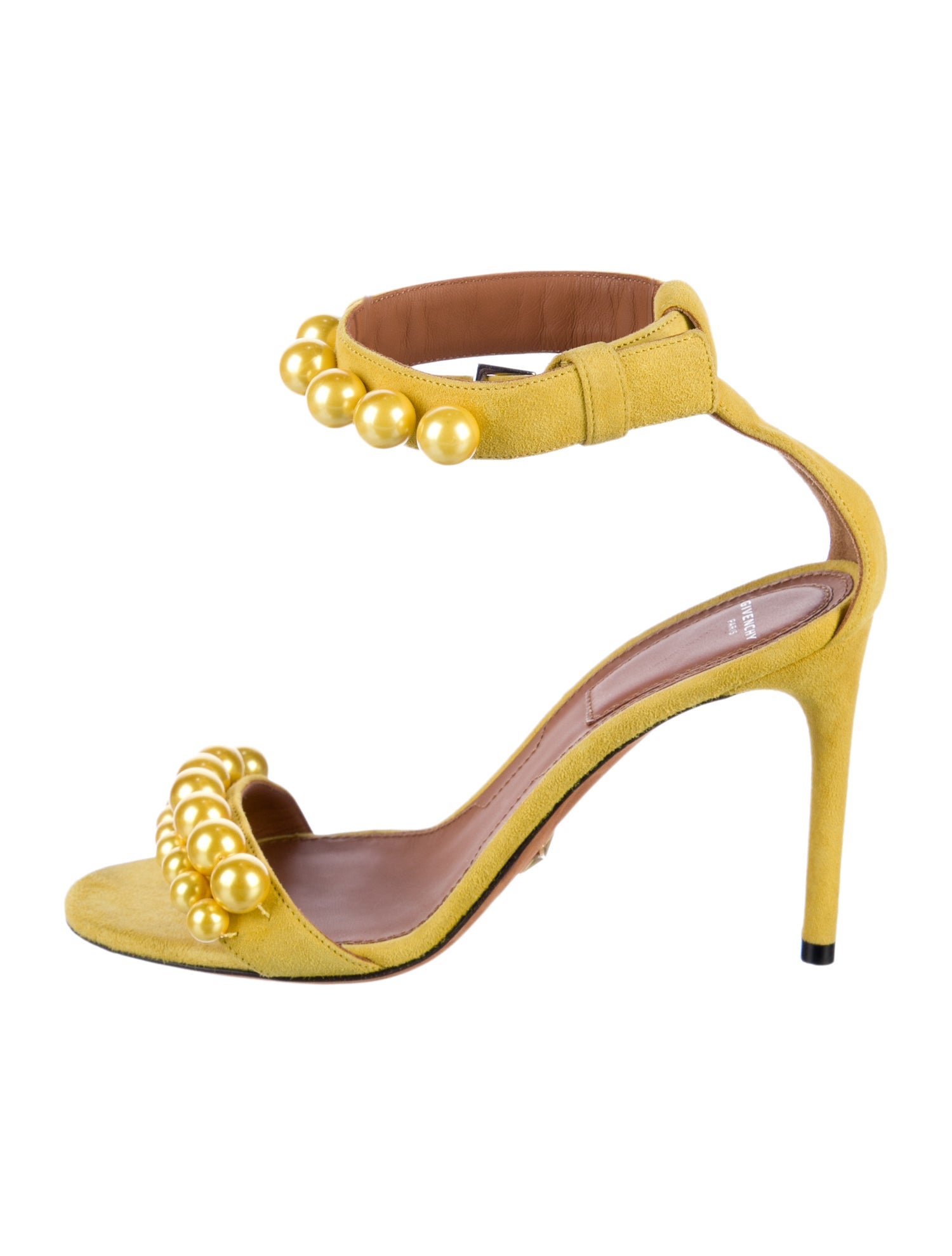 Givenchy Suede Beaded Accents Sandals