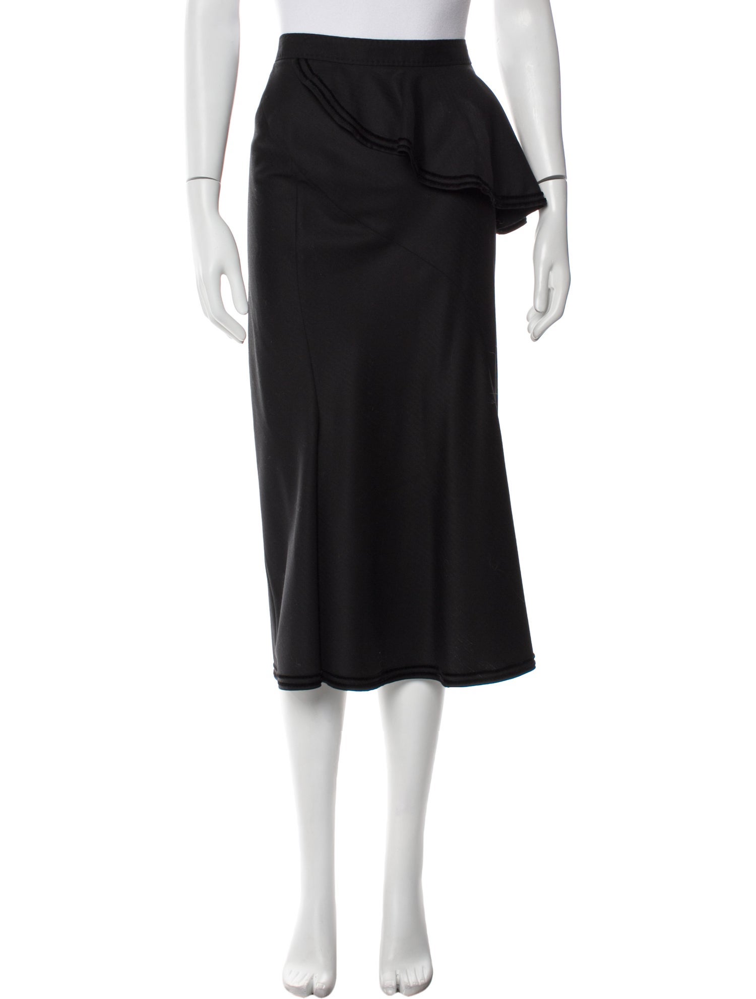 Givenchy Wool Midi Length Skirt