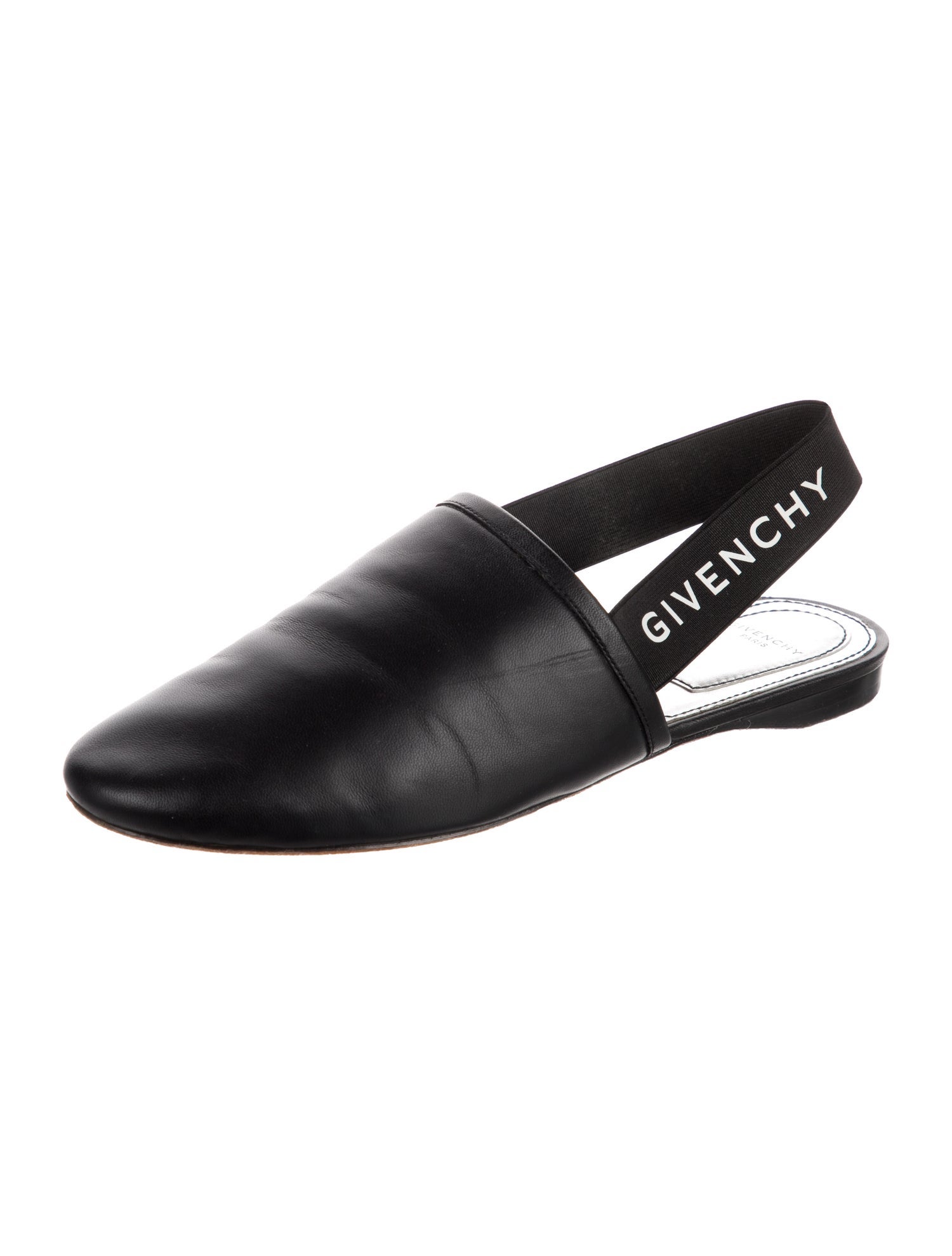 Givenchy Leather Slingback Flats