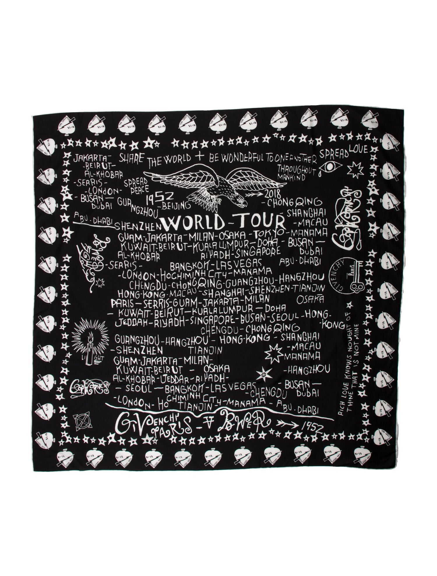 Givenchy Silk Printed Scarf