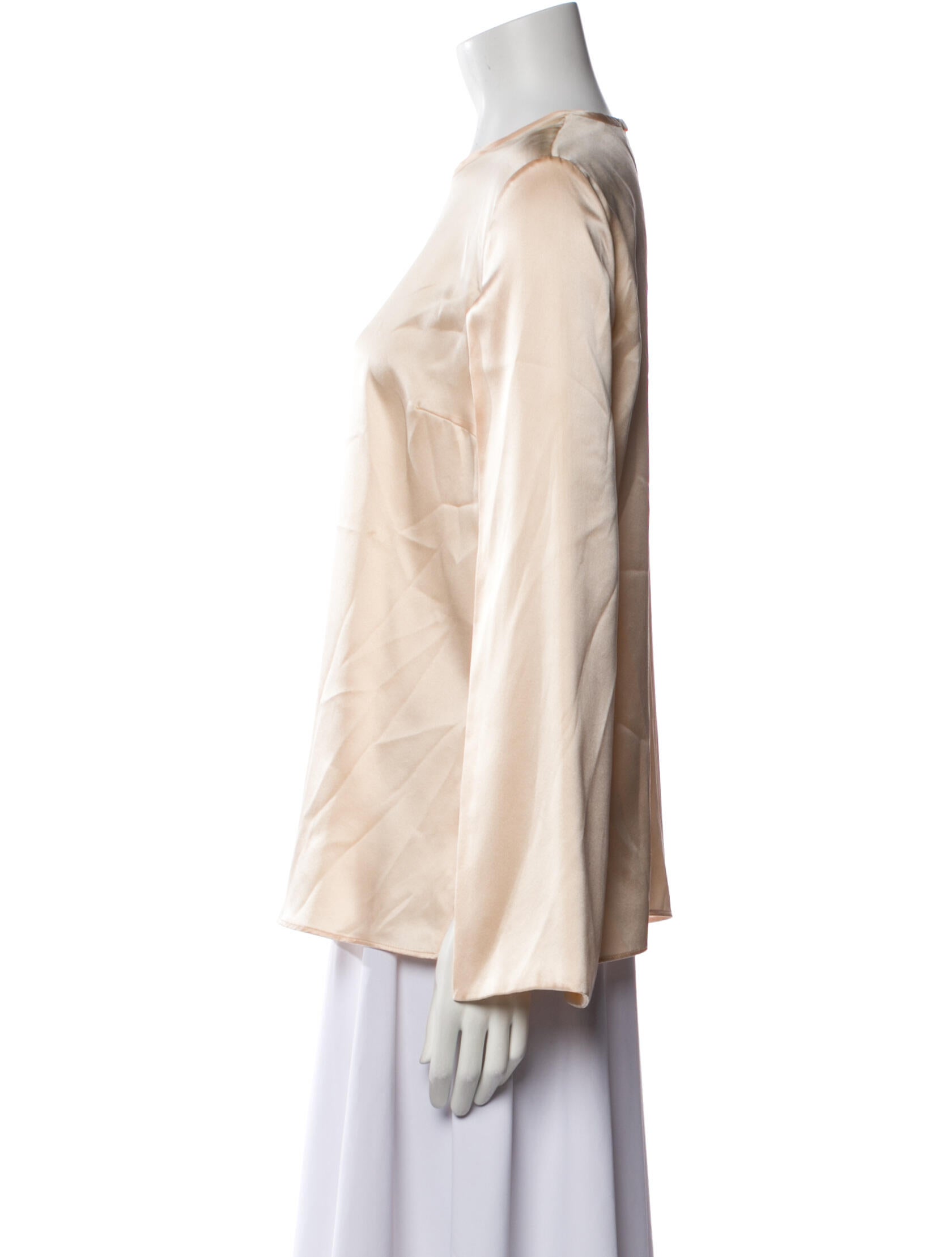 Givenchy Silk Crew Neck Blouse