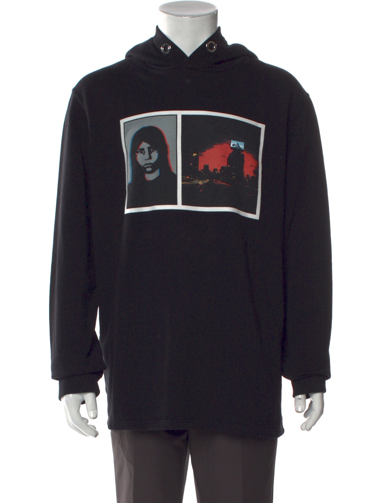 Givenchy Graphic Print Crew Neck Hoodie