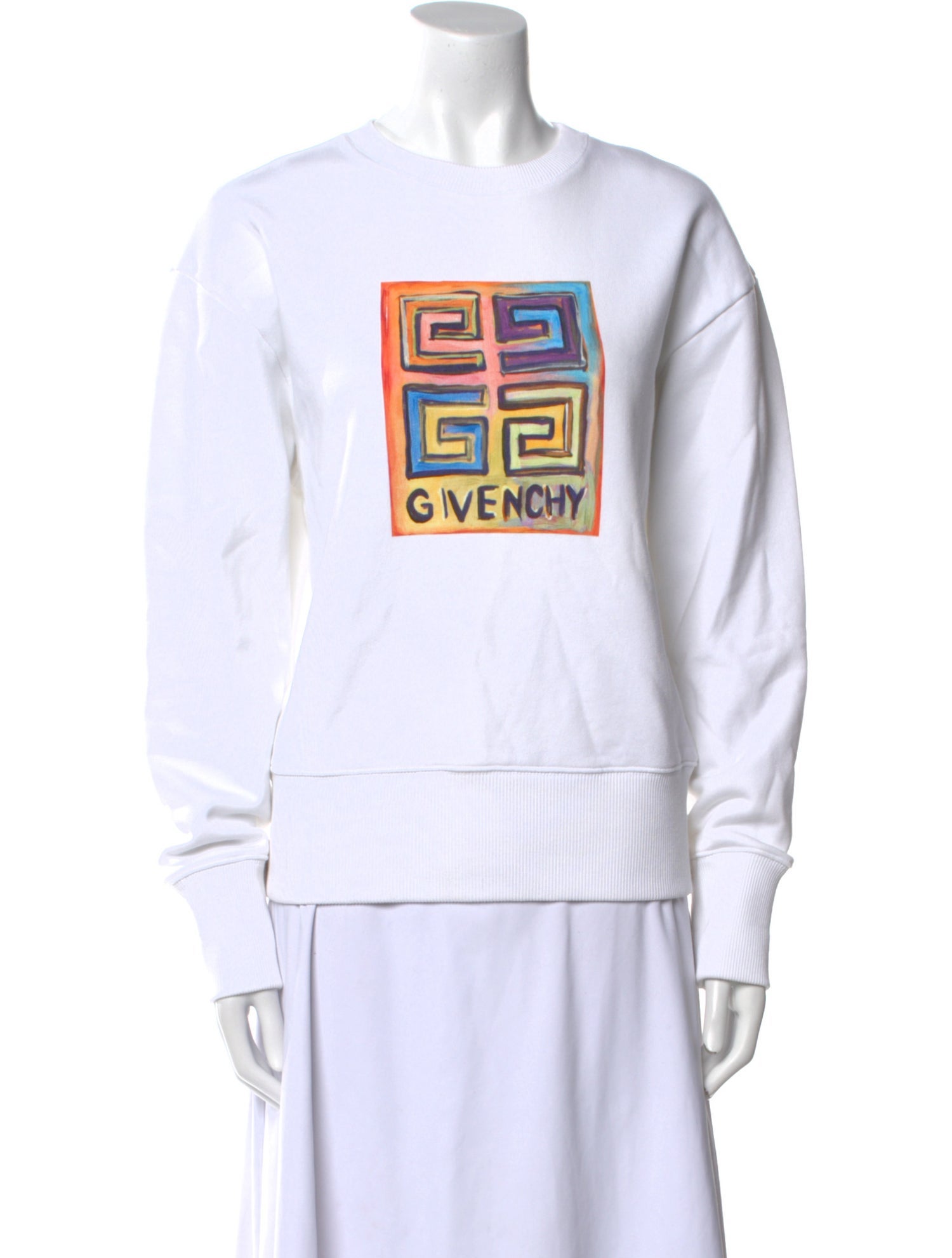 Givenchy Graphic Print Crew Neck Sweatshirt