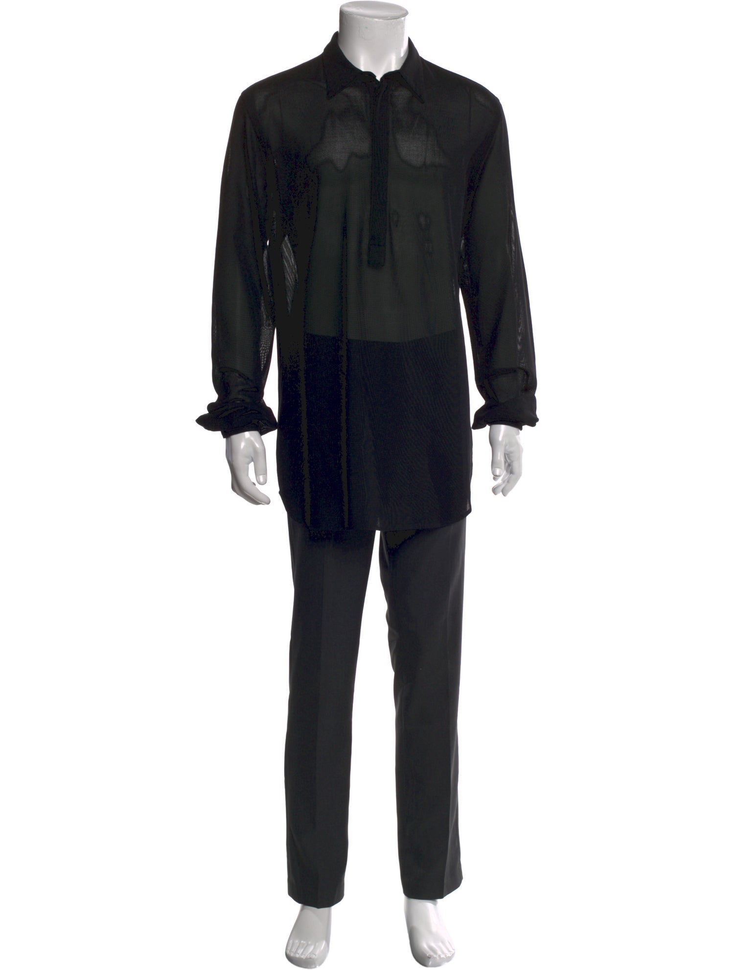 Givenchy Long Sleeve Tuxedo Shirt