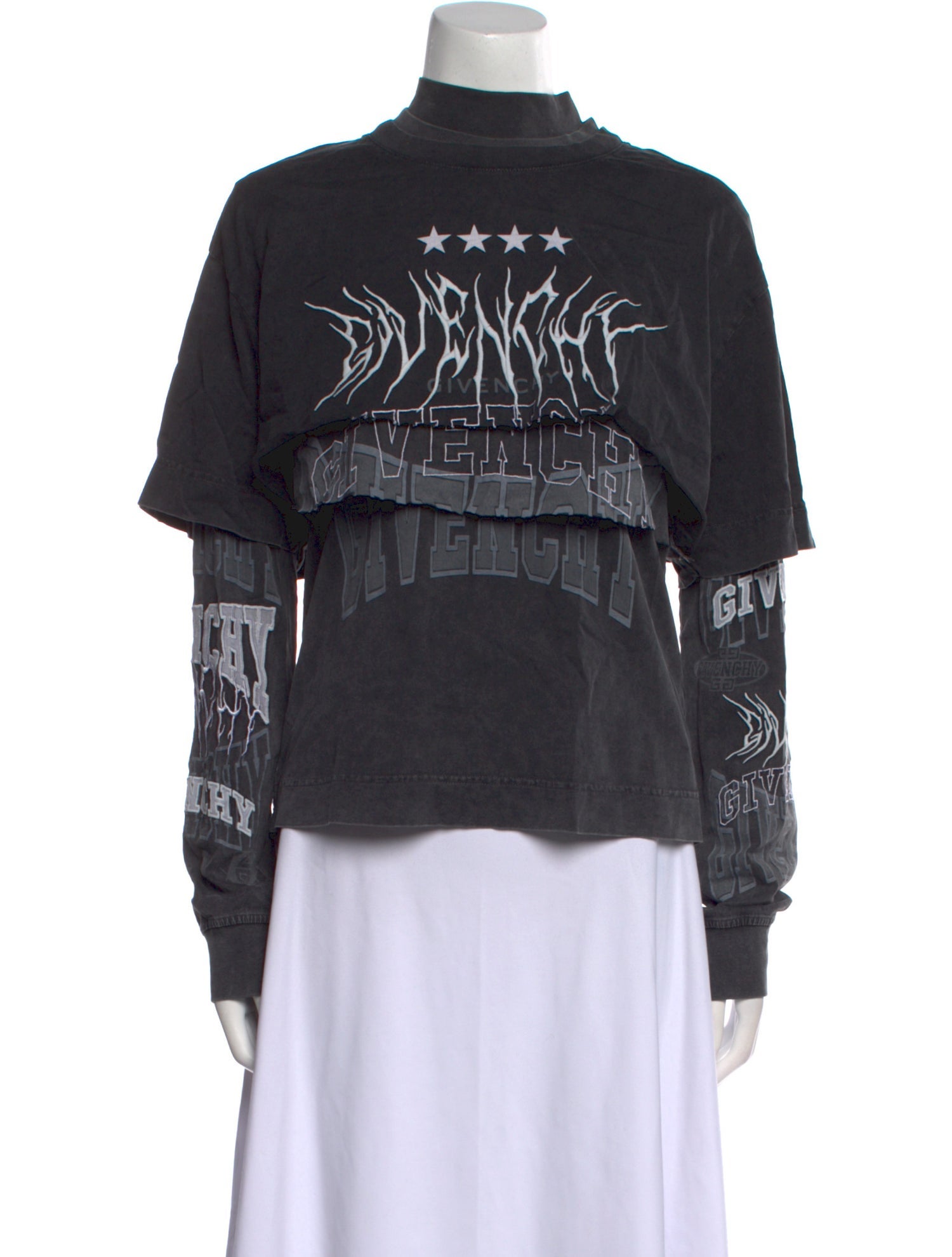 Givenchy Graphic Print Turtleneck Sweatshirt