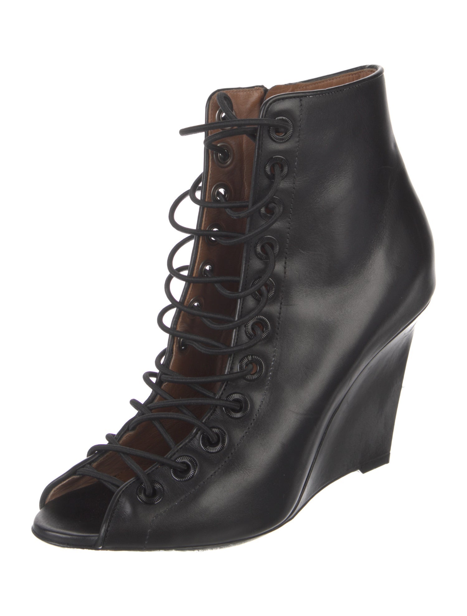 Givenchy Leather Cutout Accent Pumps