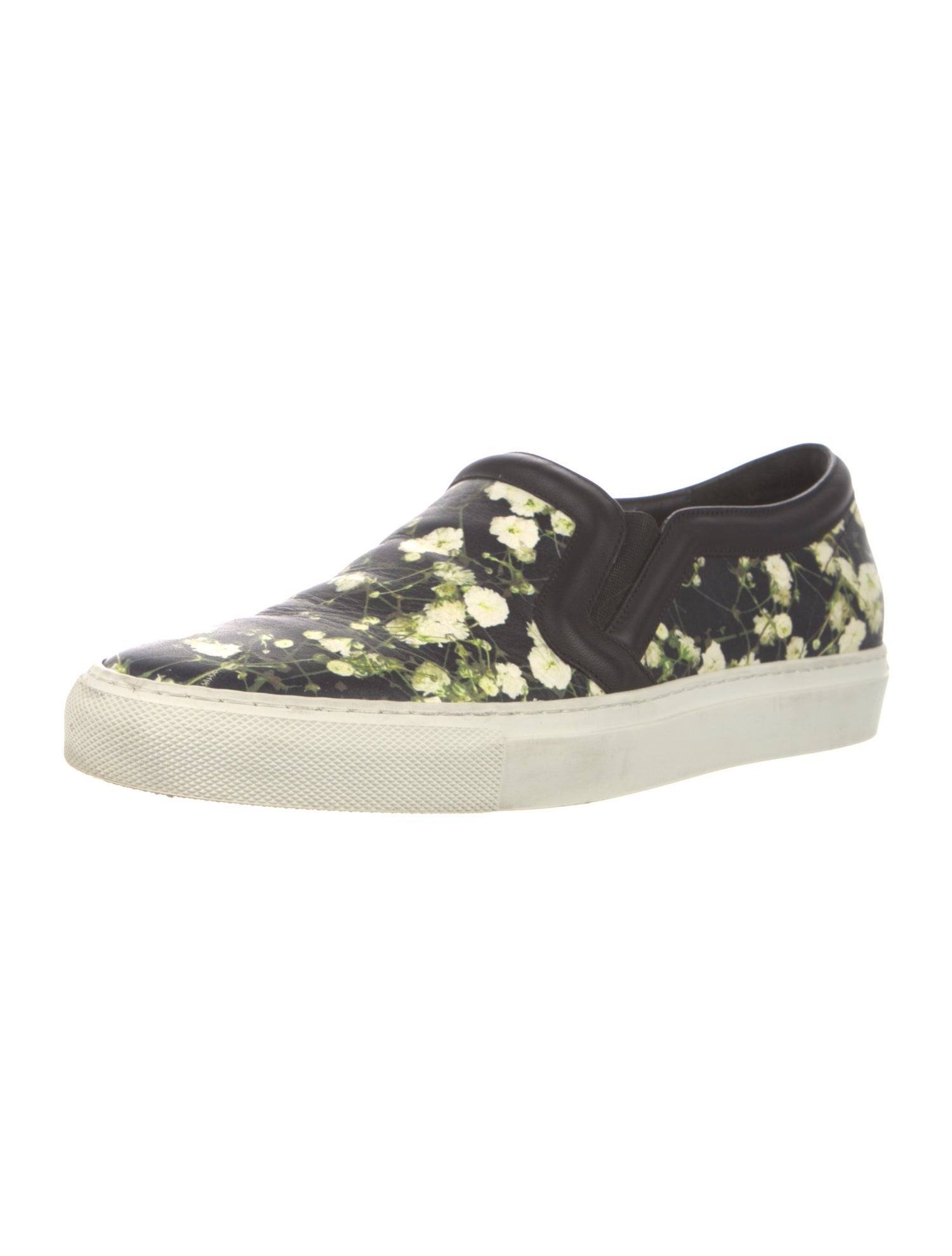 Givenchy Leather Floral Print Loafers
