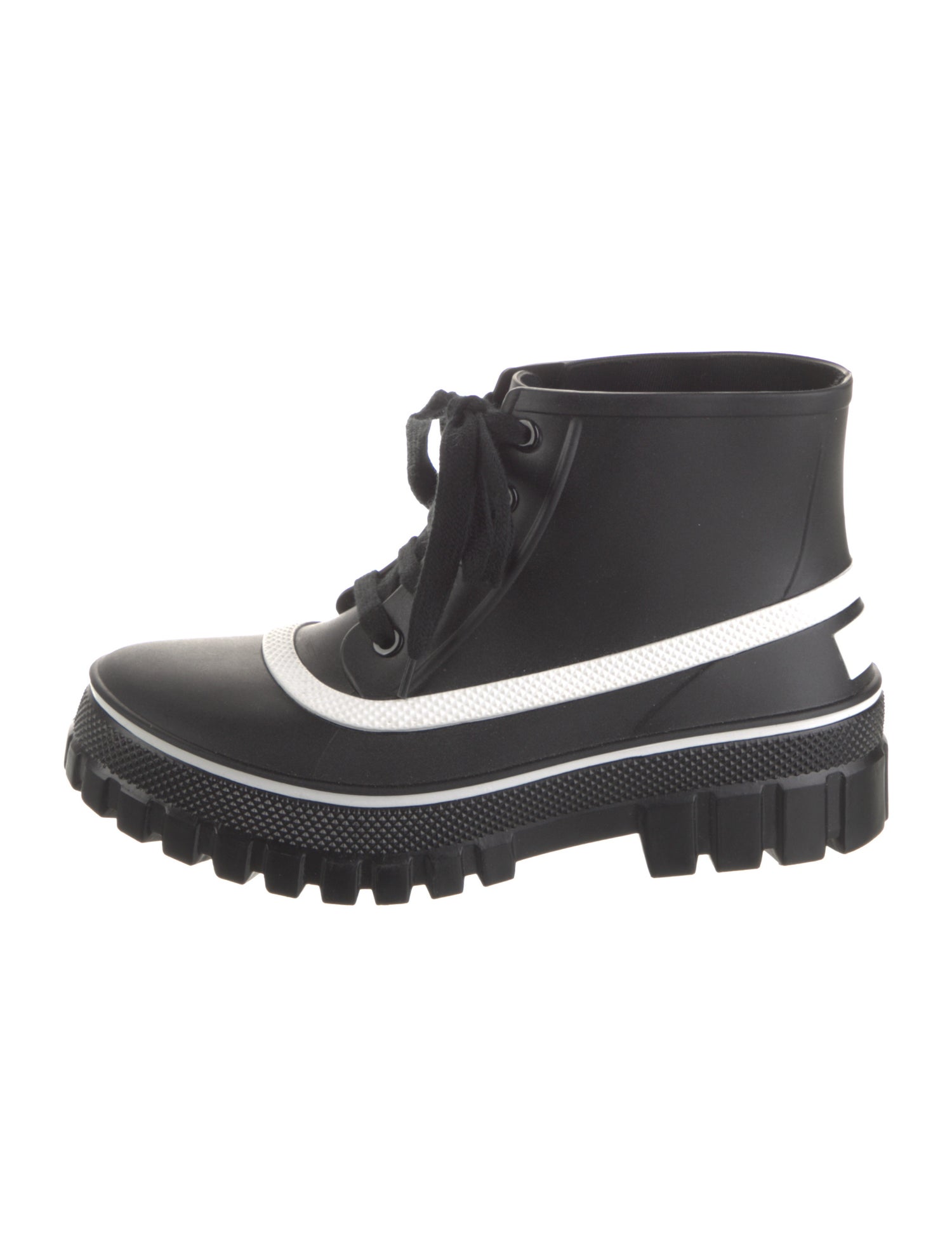 Givenchy Rubber Colorblock Pattern Rain Boots