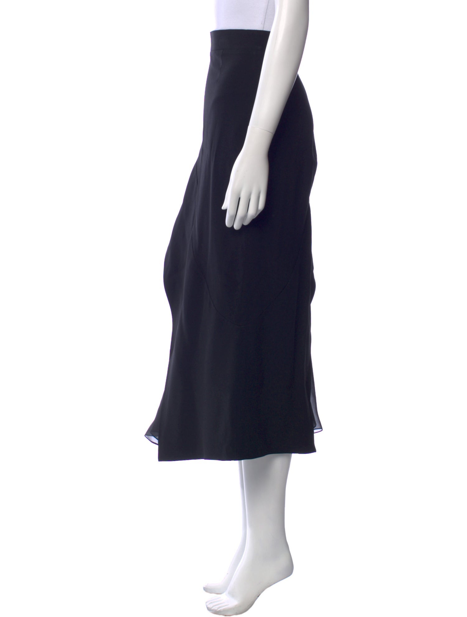 Givenchy Ruffle Embellishment Midi Length Skirt