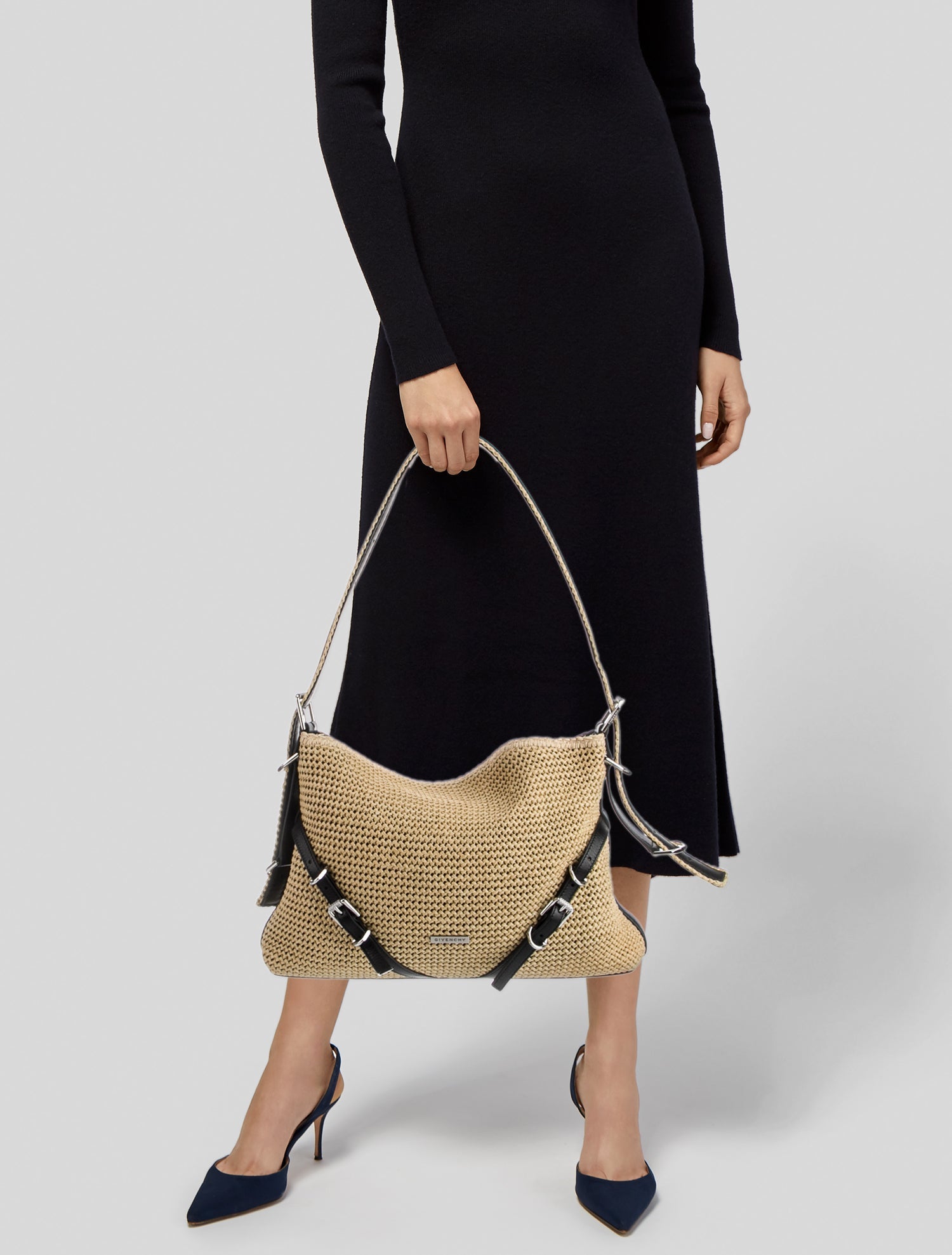 Givenchy Raffia Voyou Medium