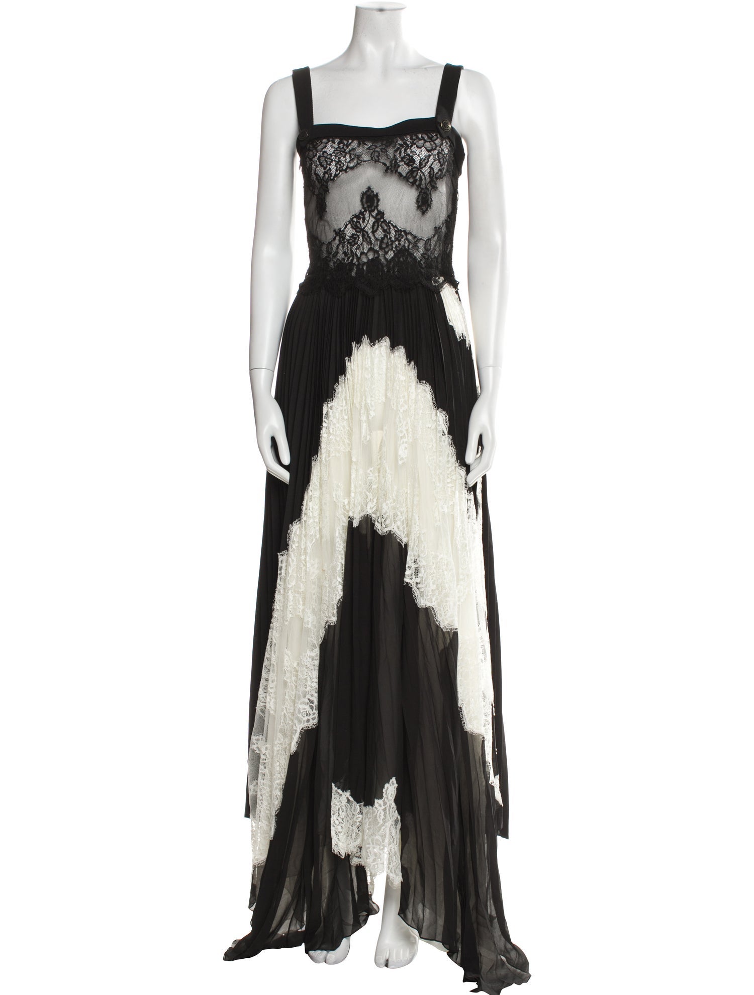 Givenchy Lace Pattern Long Dress