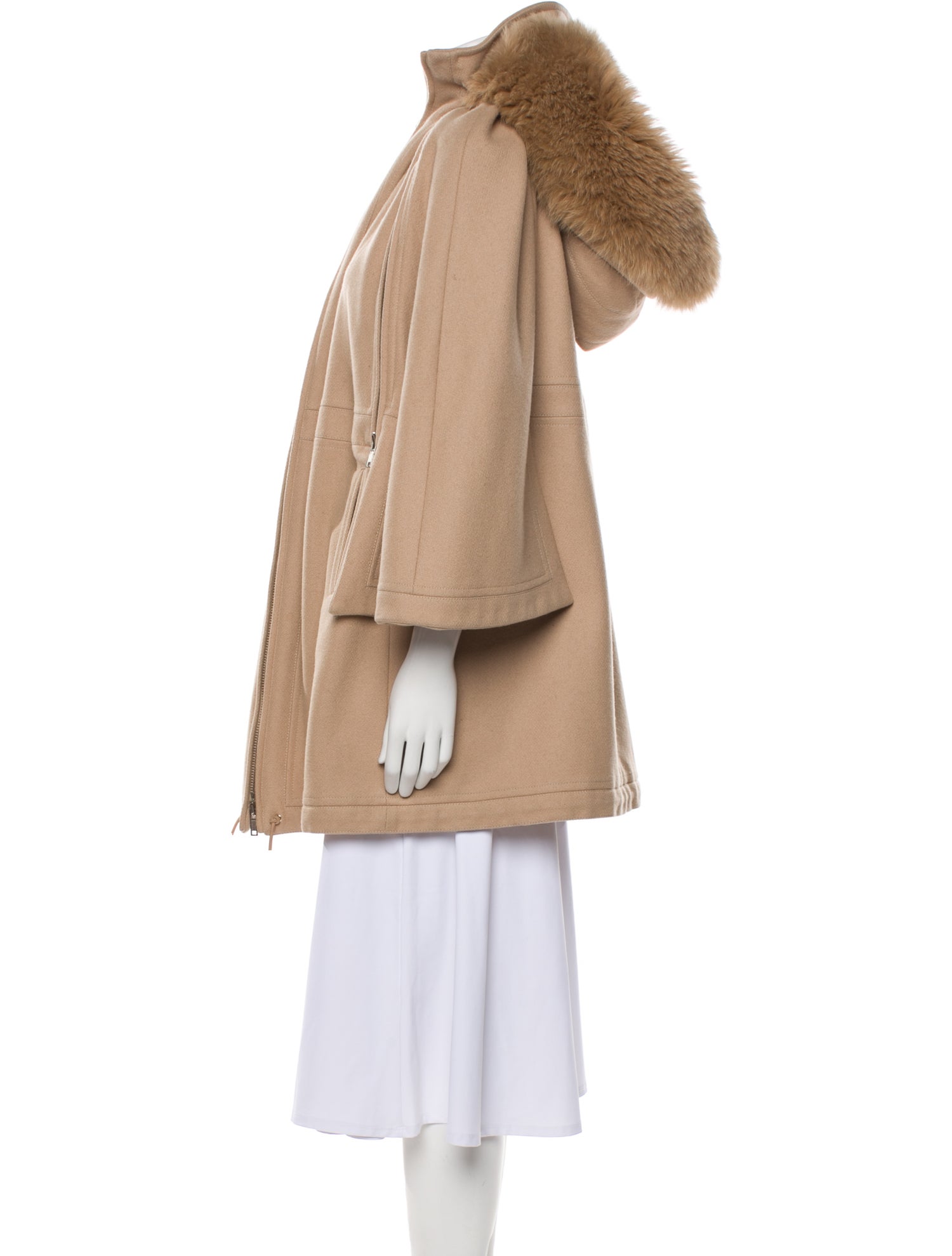 Givenchy Wool Fur Coat