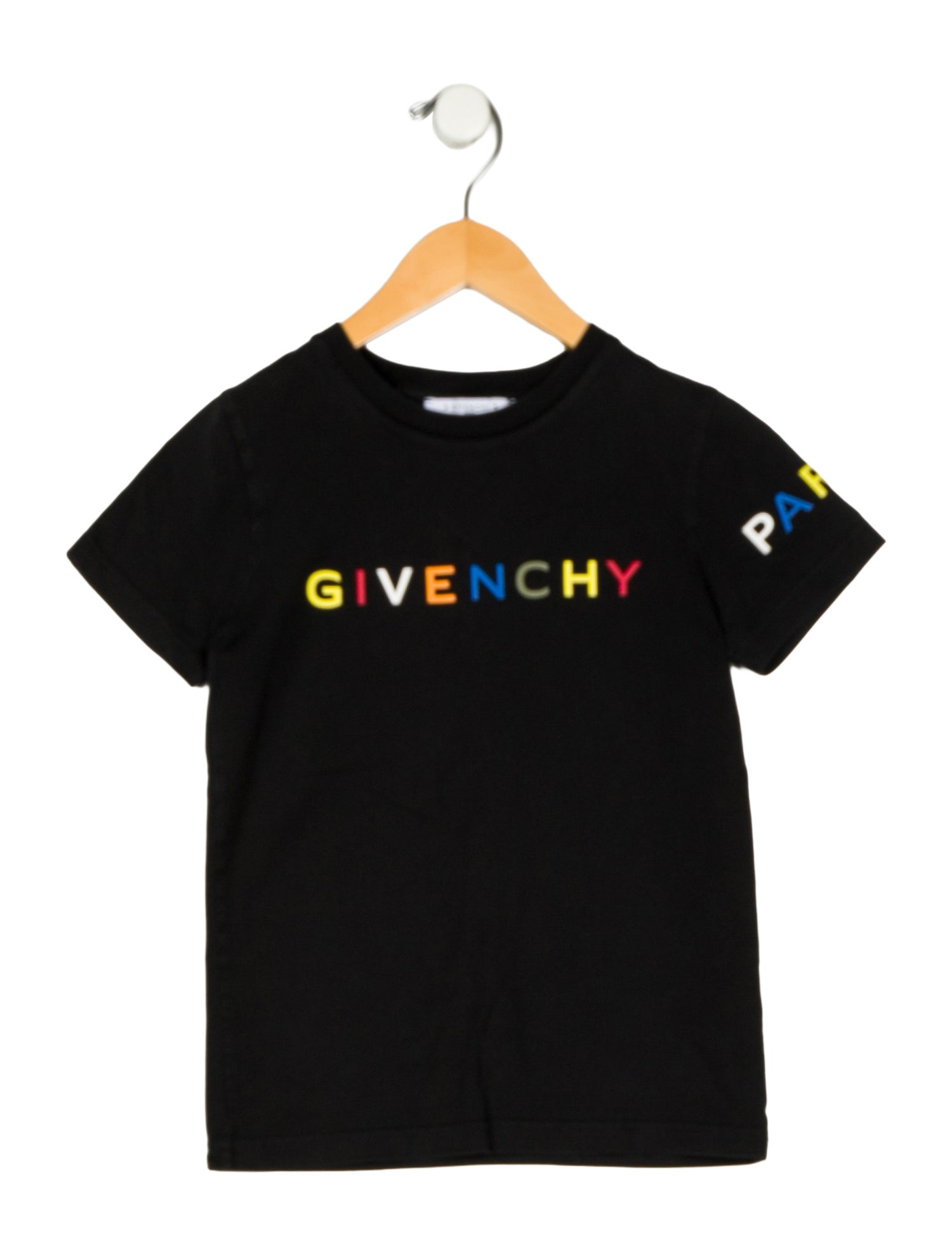 Givenchy kid boys' black multicolore t-shirt