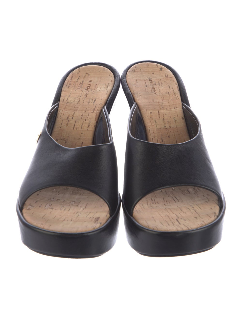 Givenchy Leather Slides Black Platform - image 3