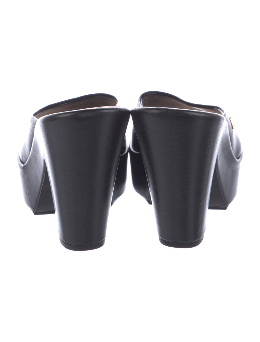 Givenchy Leather Slides Black Platform - image 4