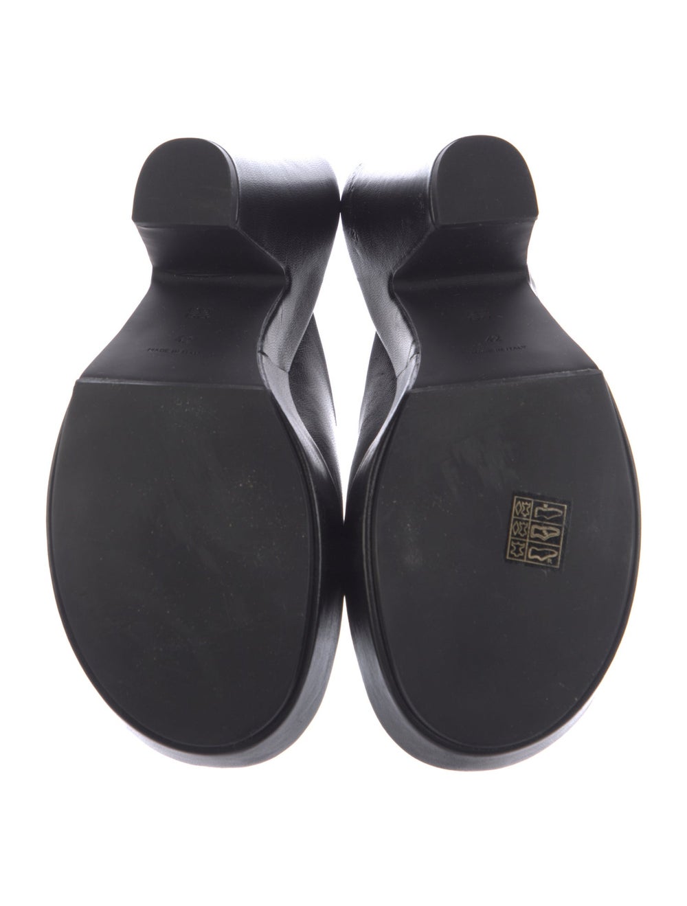 Givenchy Leather Slides Black Platform - image 5