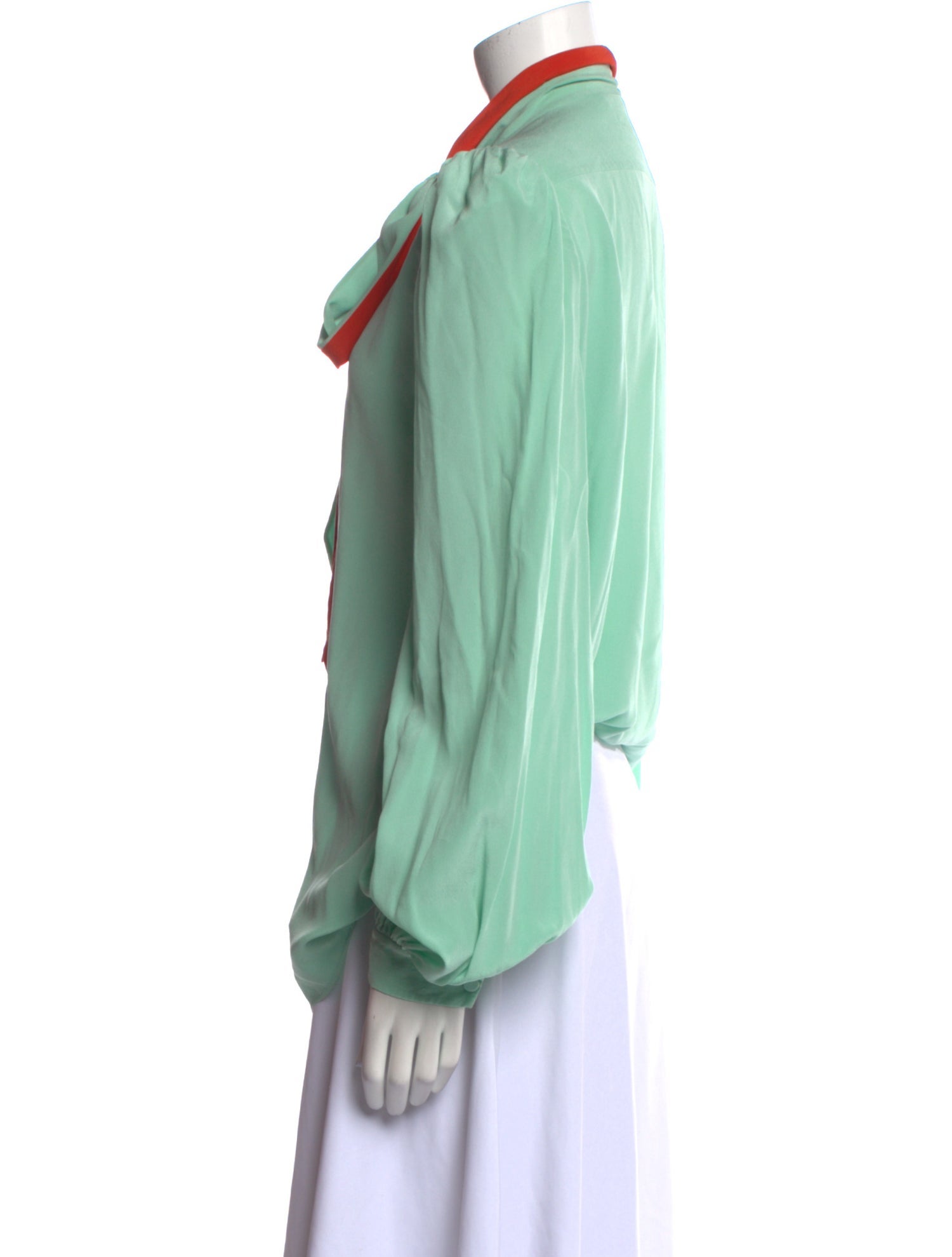 Givenchy Silk Tie Neck Blouse