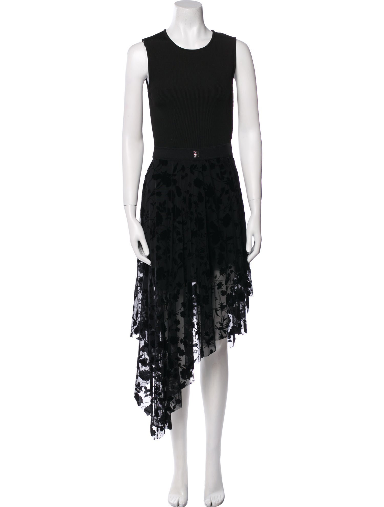 Givenchy Lace Pattern Long Dress