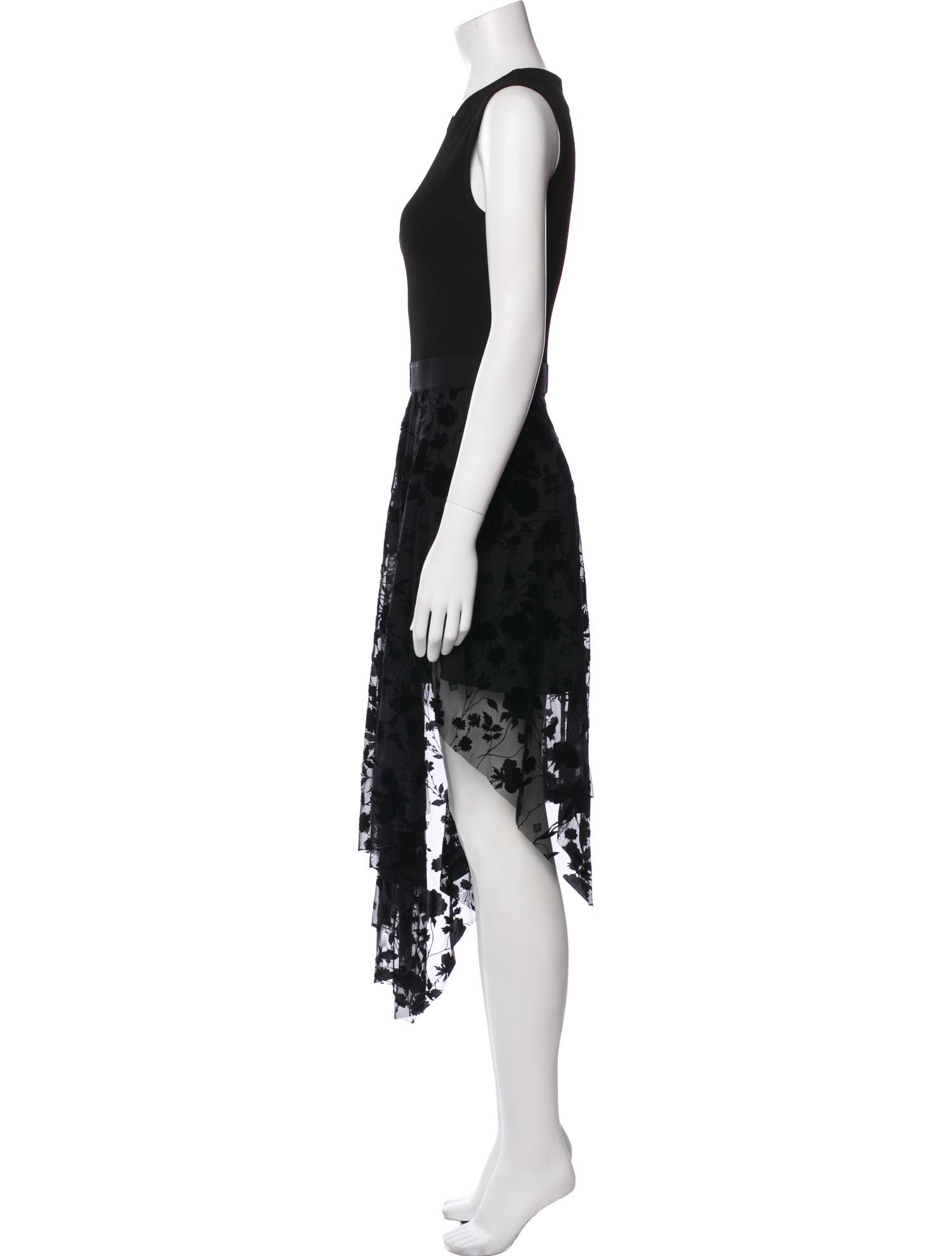 Givenchy Lace Pattern Long Dress