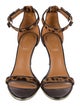 Givenchy Ponyhair Animal Print Sandals