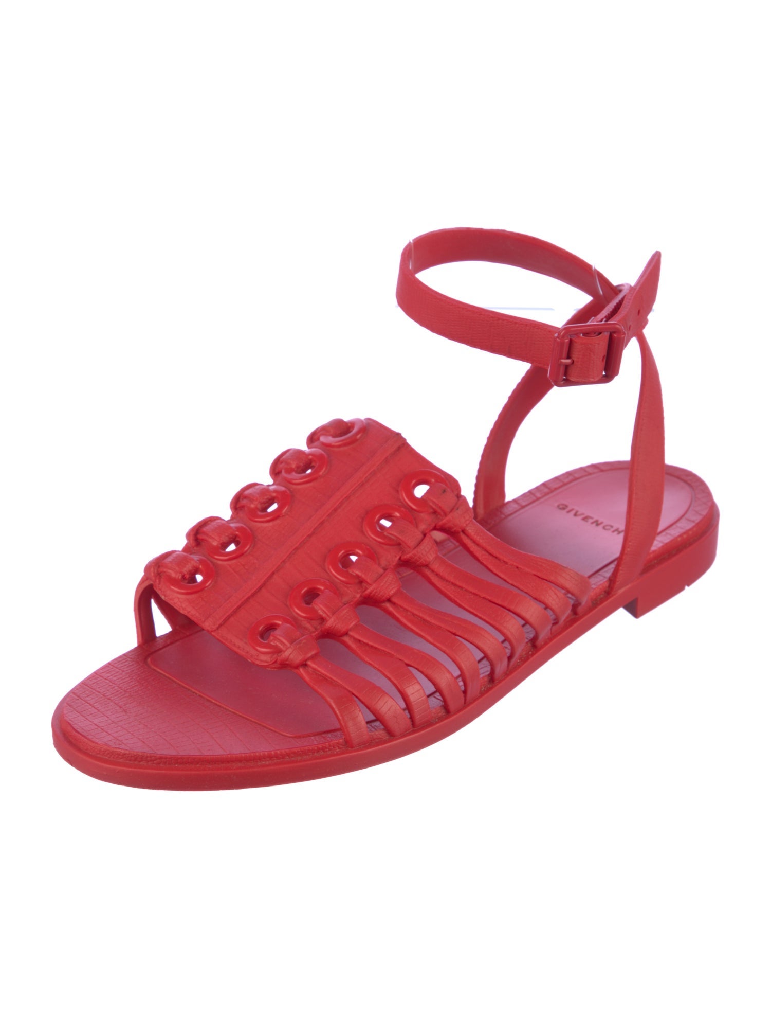 Givenchy Rubber Gladiator Sandals