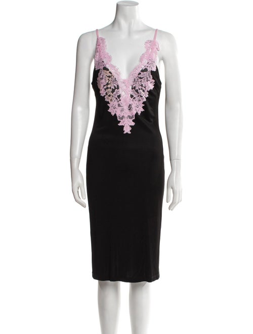 Givenchy Lace Pattern Midi Length Dress