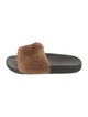 Givenchy Fur Fur Trim Slides