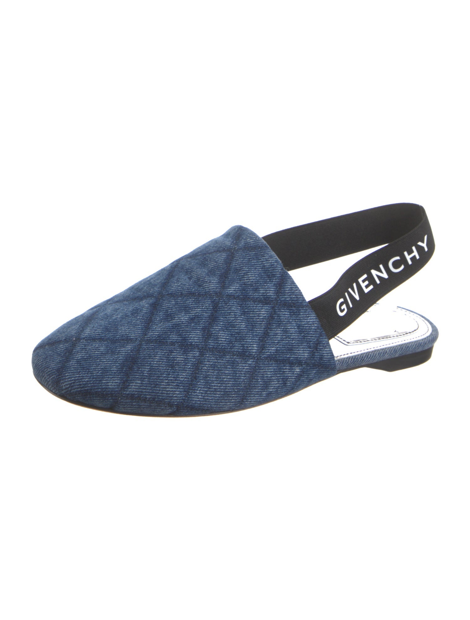 Givenchy Denim Slingback Flats