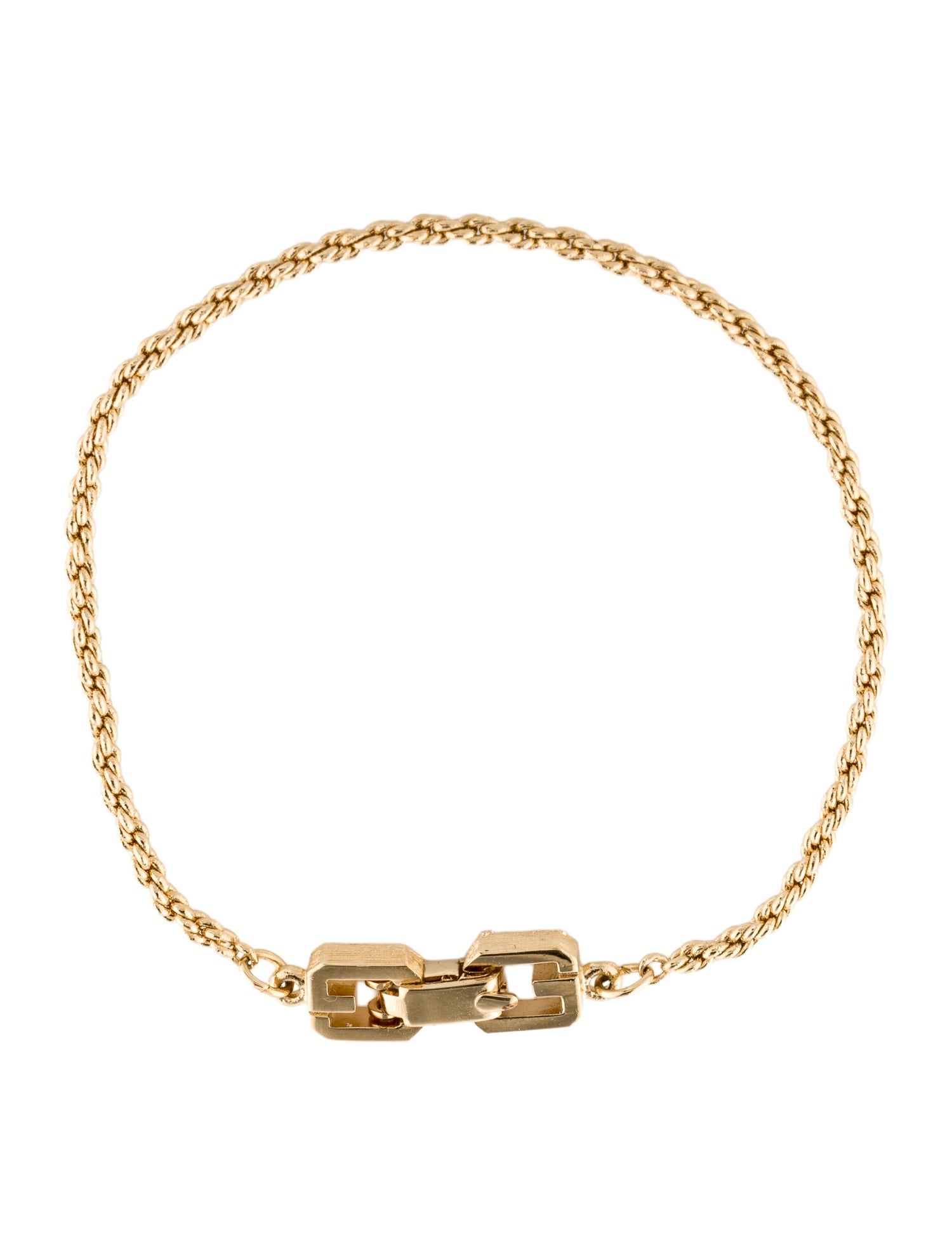 Givenchy Vintage Rope Chain Link Bracelet