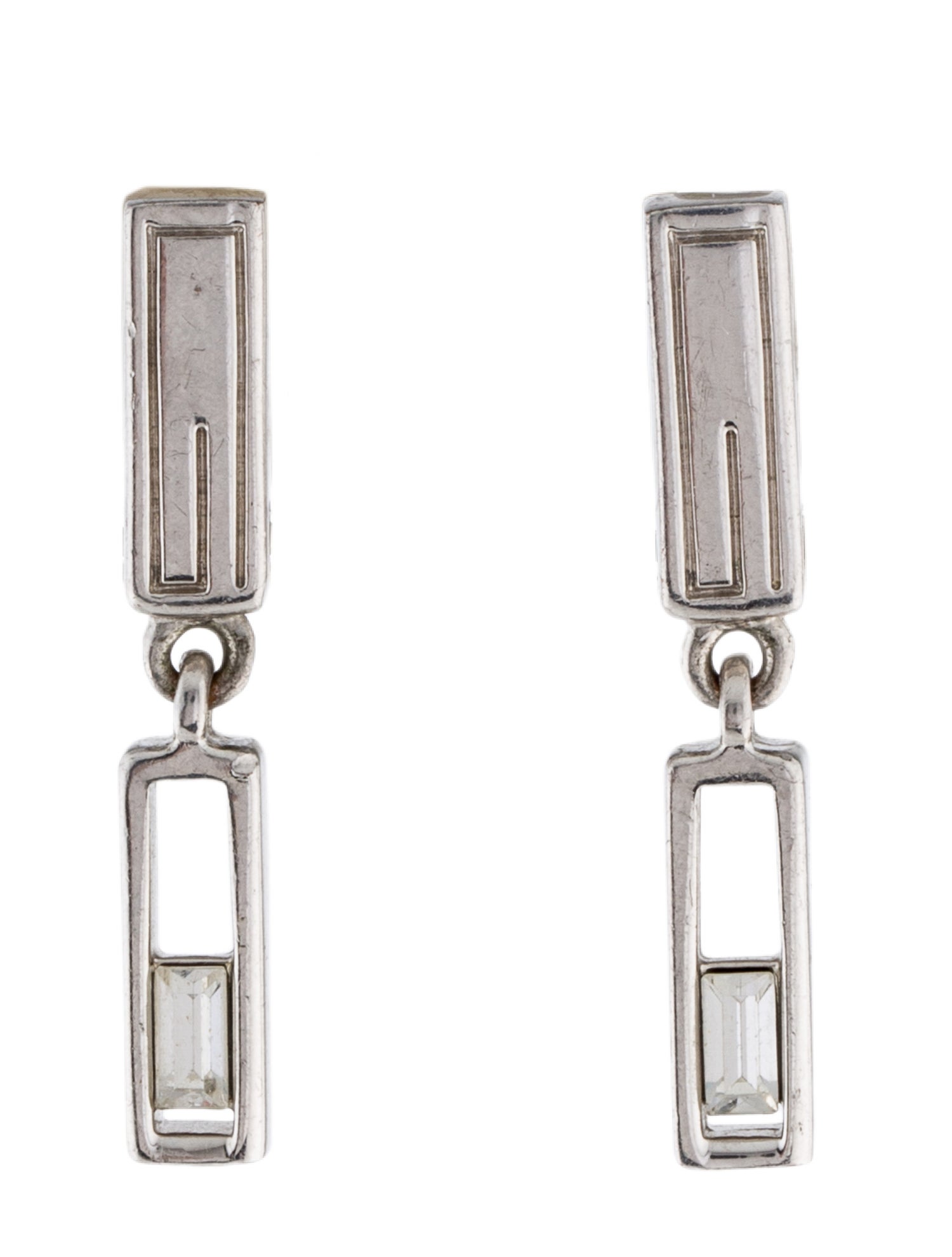 Givenchy Vintage Crystal Drop Earrings