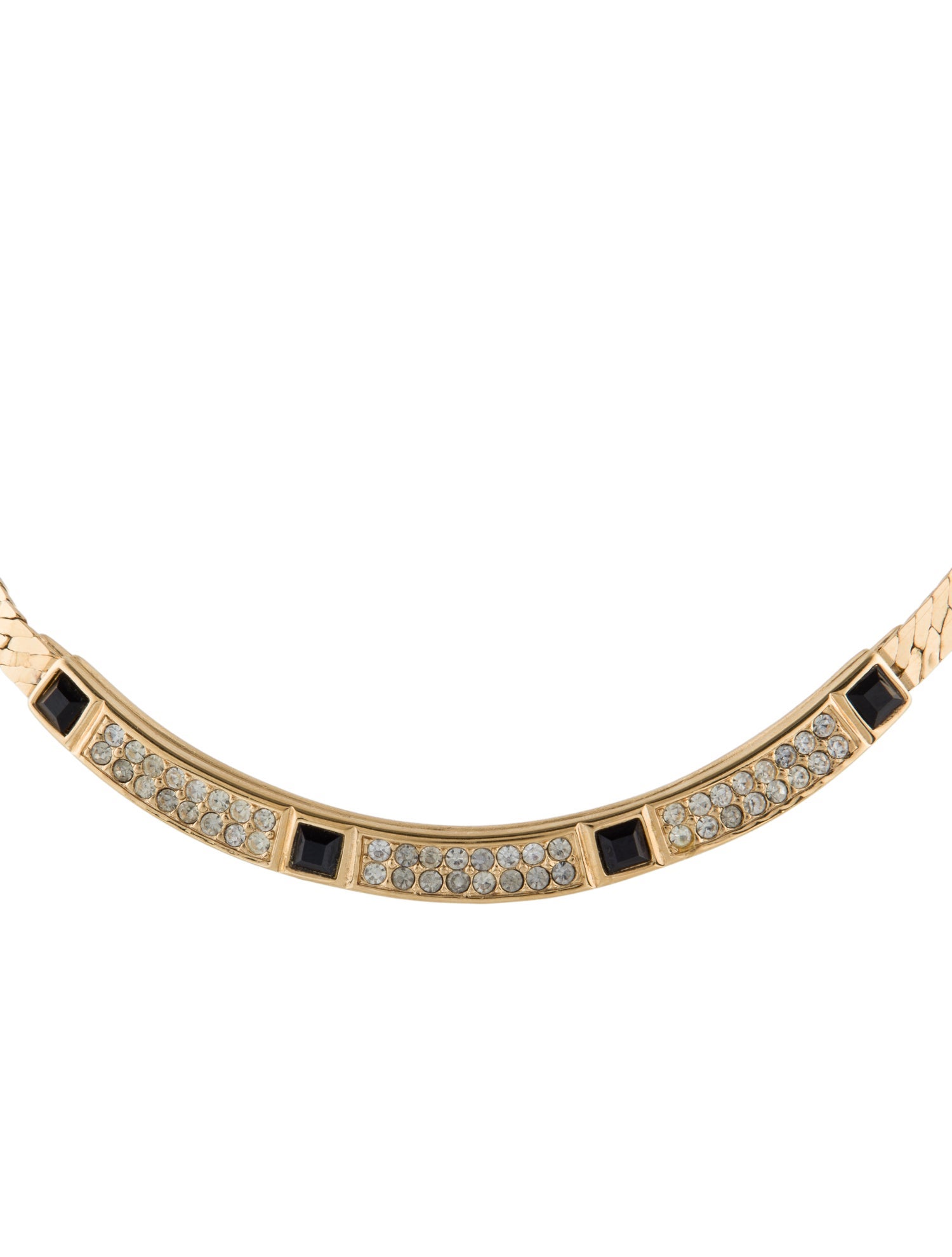 Givenchy Vintage Crystal Collar Necklace