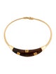 Givenchy Crystal & Resin Collar Necklace