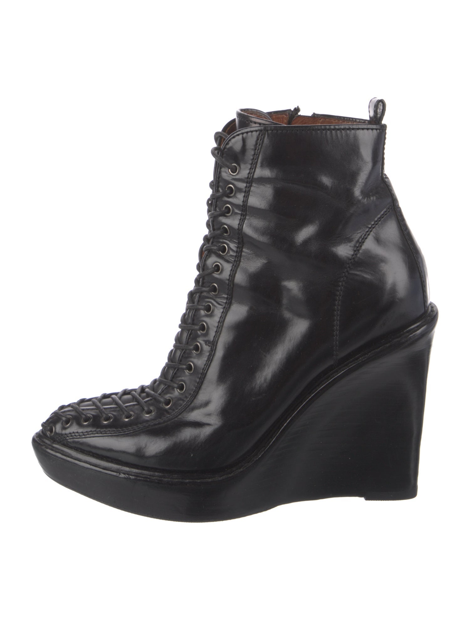 Givenchy Leather Lace-Up Boots