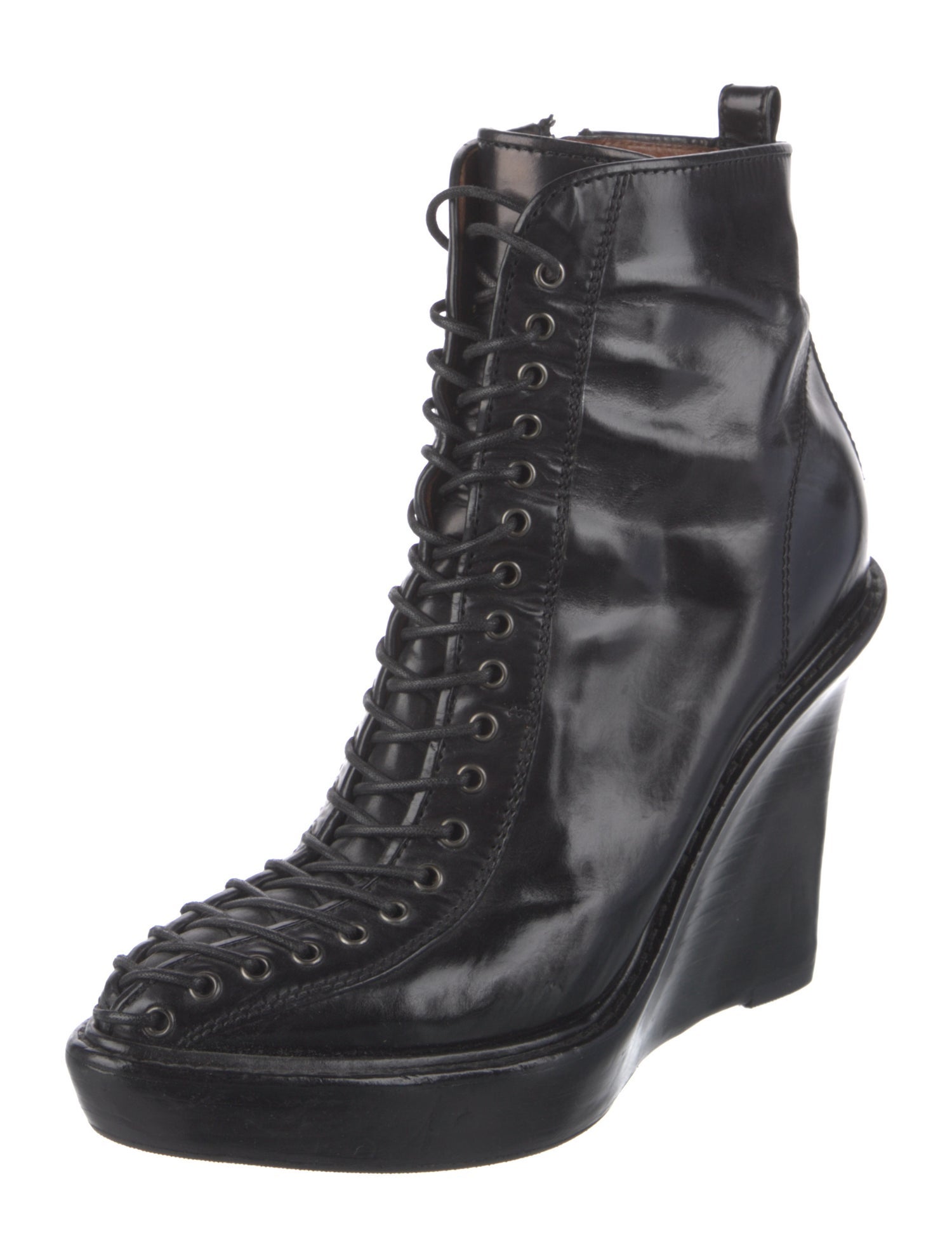 Givenchy Leather Lace-Up Boots