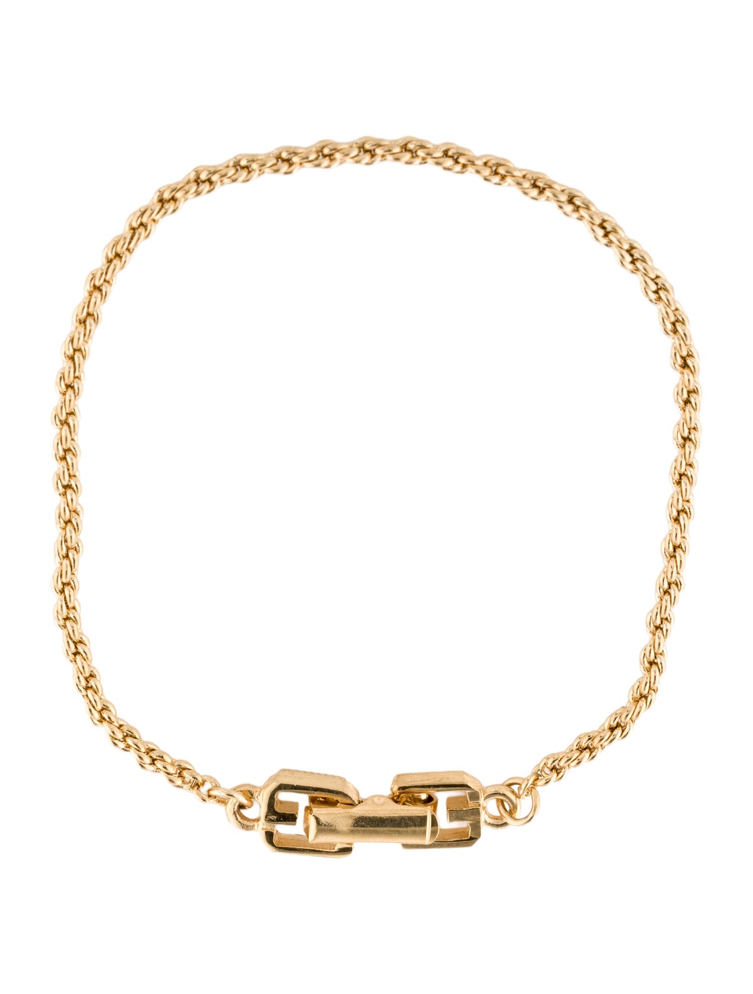 Givenchy Vintage Rope Chain Link Bracelet
