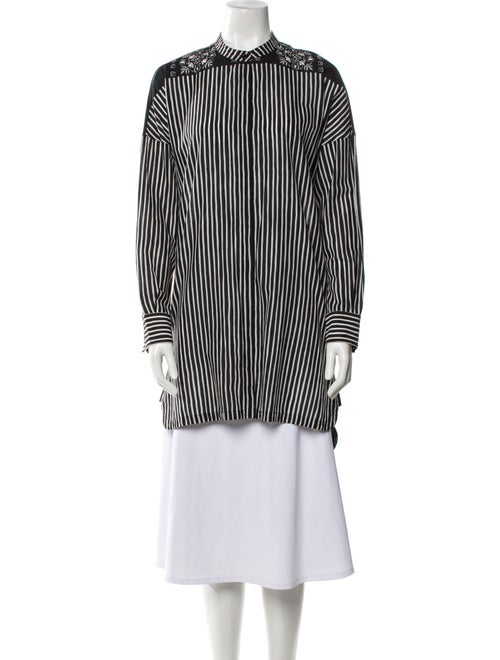 Givenchy Striped Mock Neck Tunic