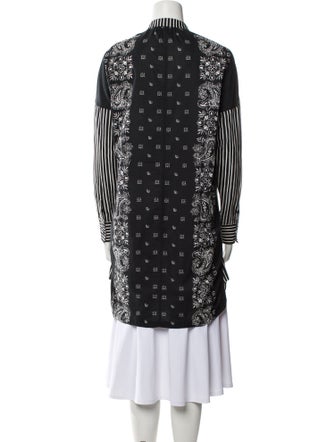 Givenchy Striped Mock Neck Tunic