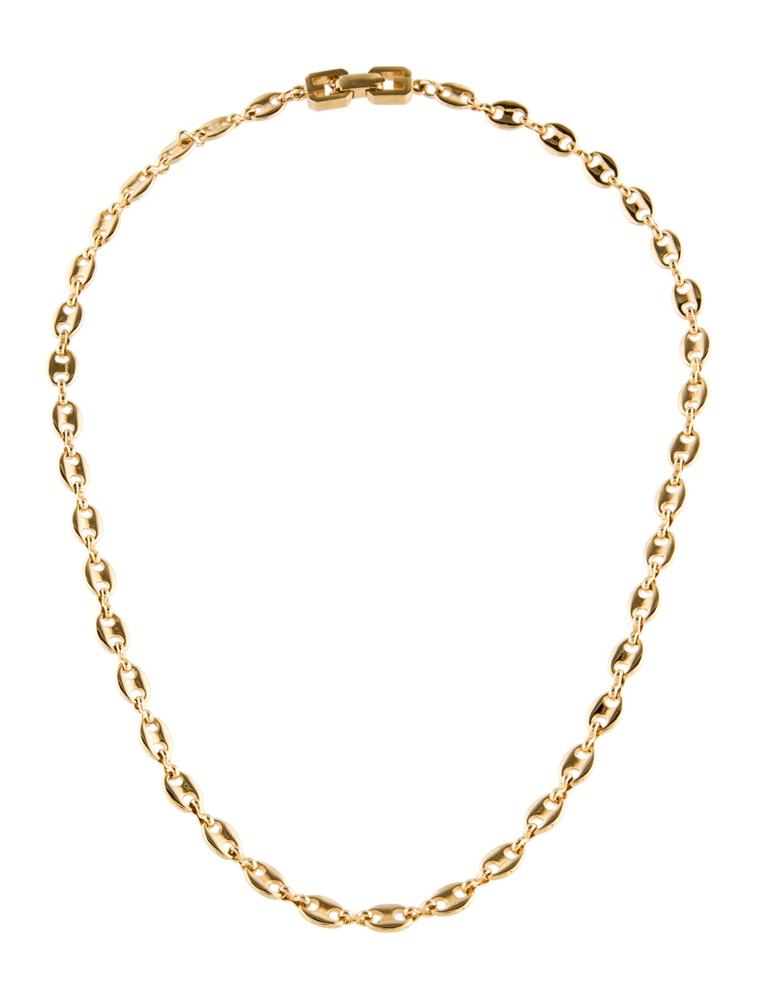 Givenchy Vintage GG Chain Link Necklace