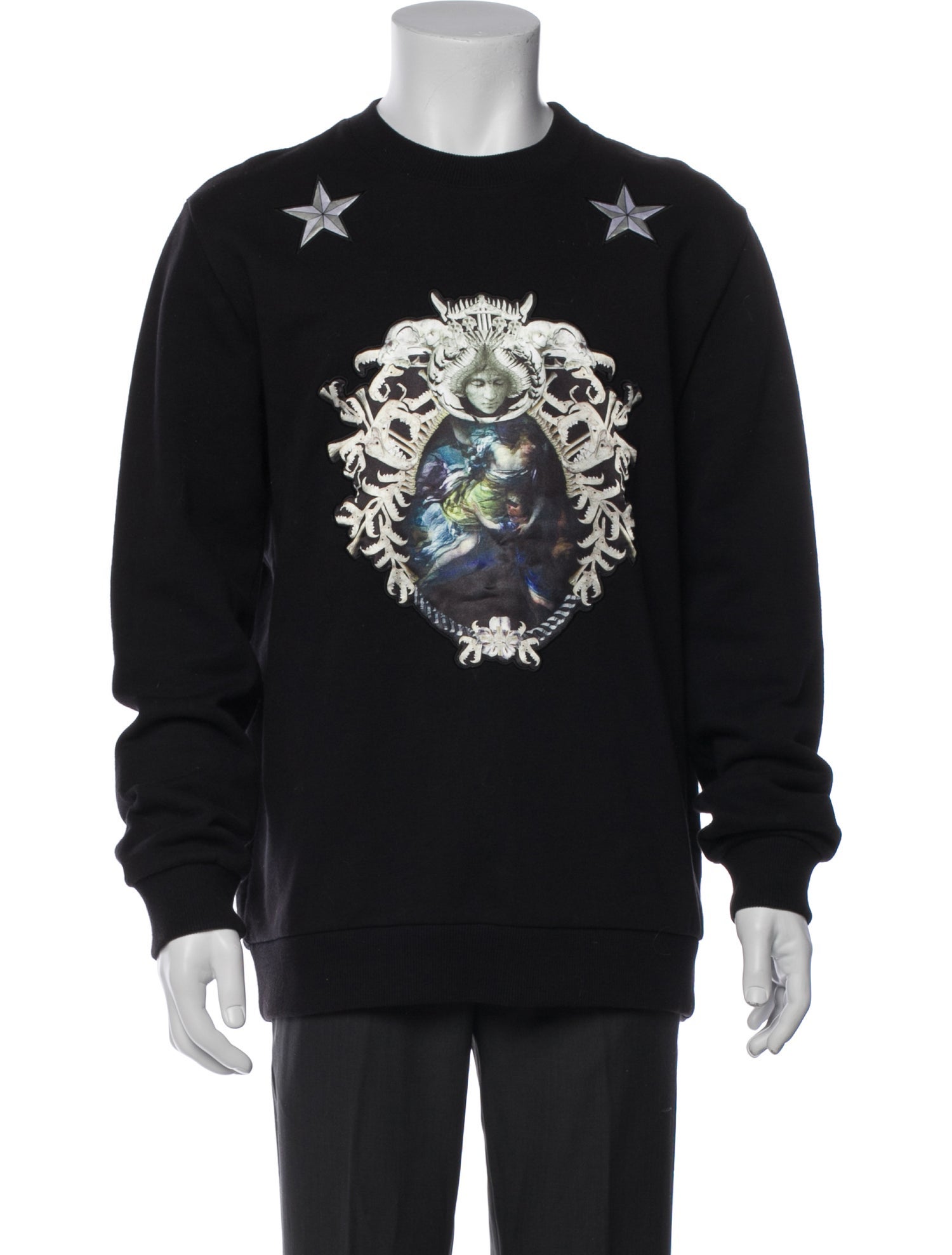 Givenchy Graphic Print Crew Neck Pullover