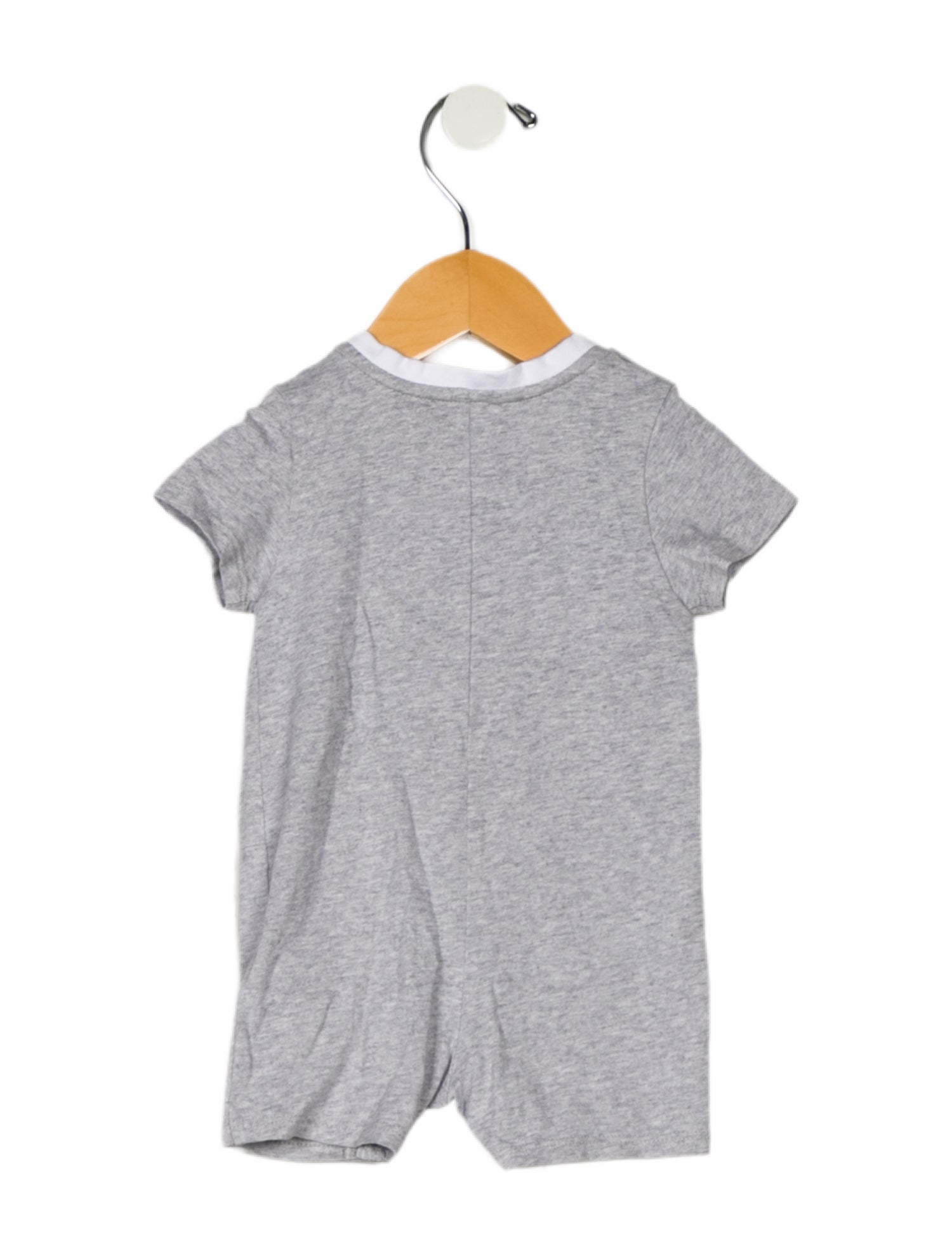Givenchy infant boys' grey and white onsie