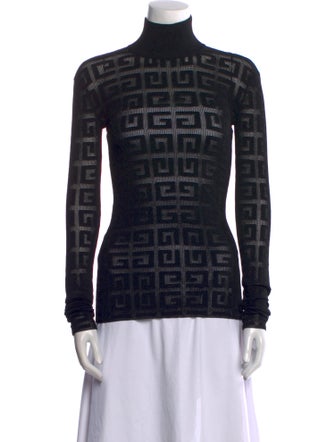 Givenchy Patterned Turtleneck Top