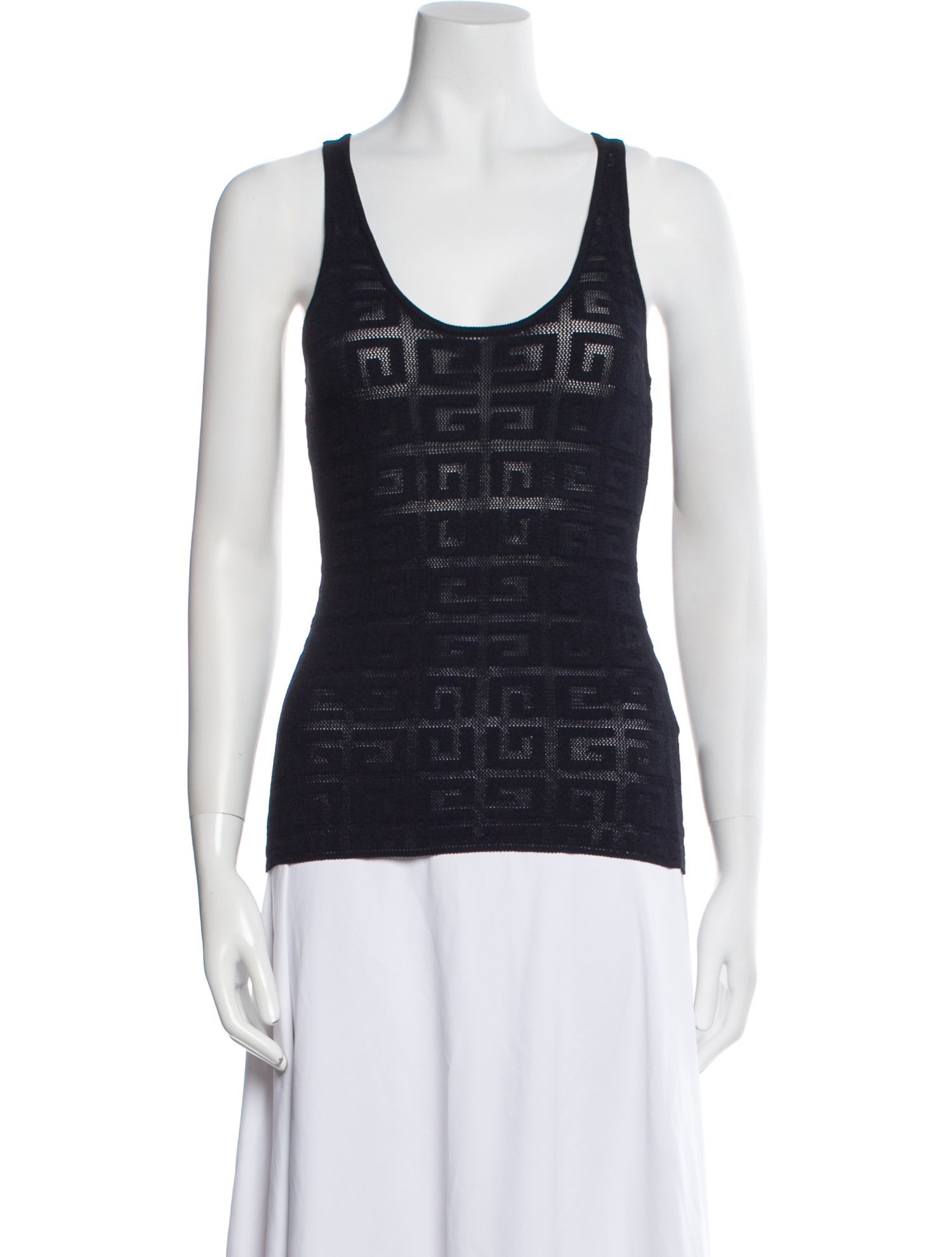 Givenchy Scoop Neck Sleeveless Top