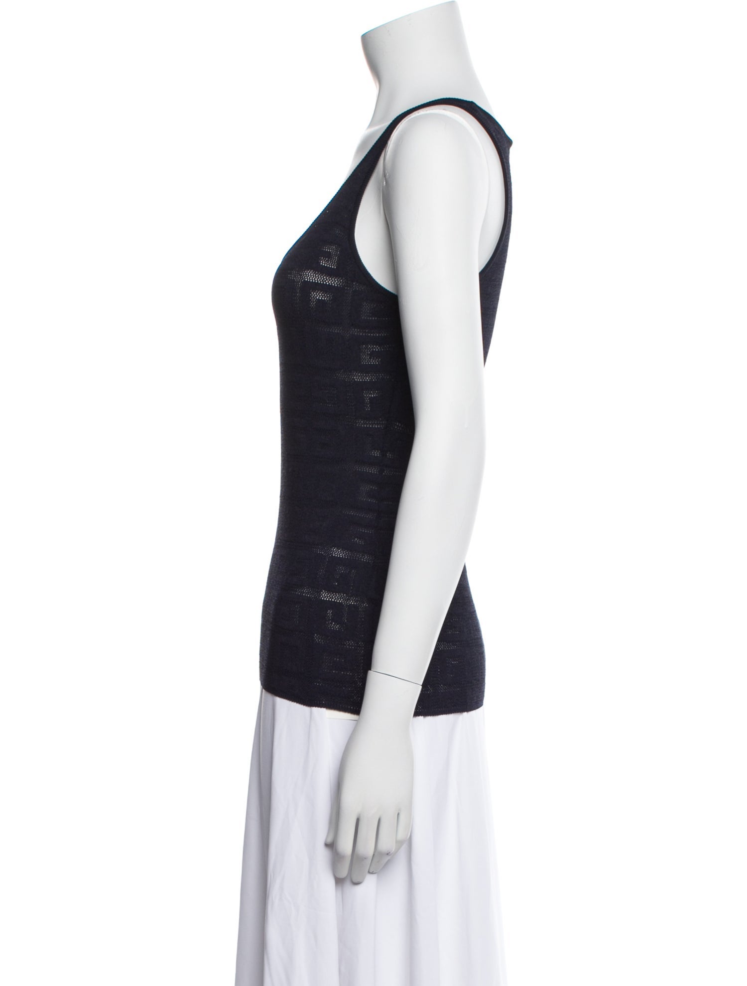 Givenchy Scoop Neck Sleeveless Top
